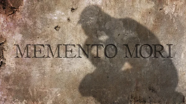 Memento mori. Uma frase latina . — Fotografia de Stock