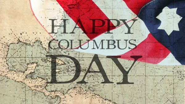 Joyeux Columbus Day. Drapeau américain . — Photo