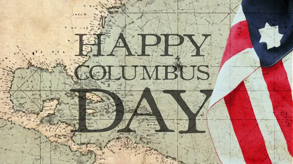 Joyeux Columbus Day. Utiliser le drapeau . — Photo