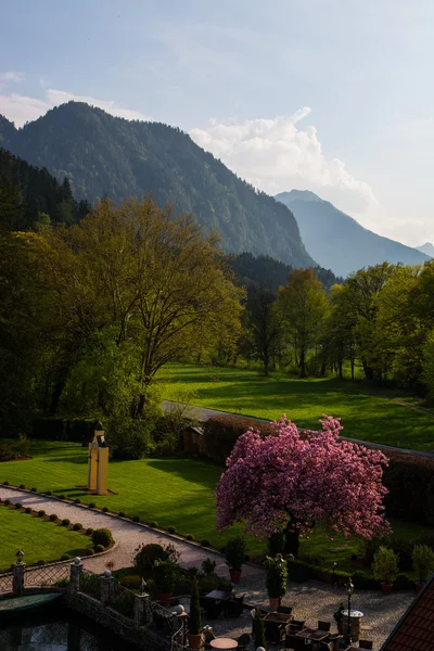 Tirol přistavěná Rakousko krajina obloha přes den příroda — Stock fotografie