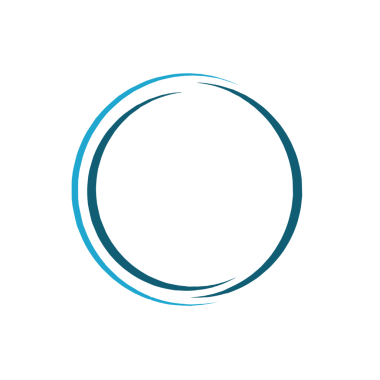 Mavi Gölgelerde Soyut Dairesel Çerçeve