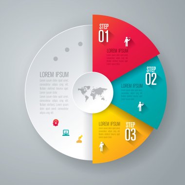 Business infographic template clipart