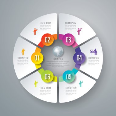 İş Infographic döngüsü