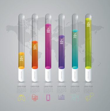 İş Infographic diyagramları ile