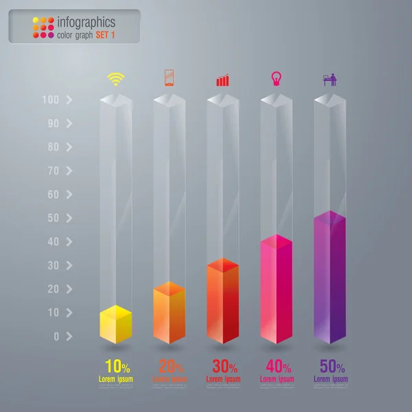 Design-Vorlage für Infografiken — Stockvektor