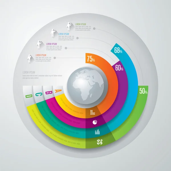 Infographics formgivningsmall — Stock vektor