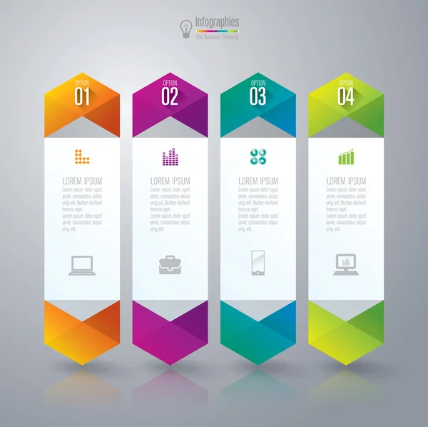 Modello di progettazione infografica — Vettoriale Stock