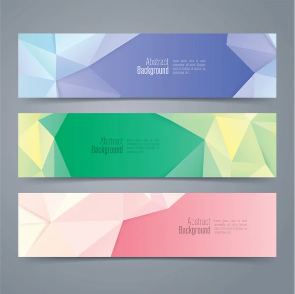 Design banner con motivo geometrico — Vettoriale Stock