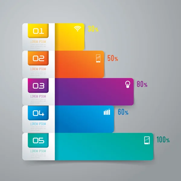 Modèle de conception d'infographie — Image vectorielle