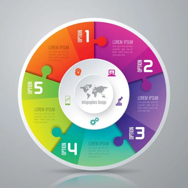 Plantilla de diseño infográfico — Archivo Imágenes Vectoriales