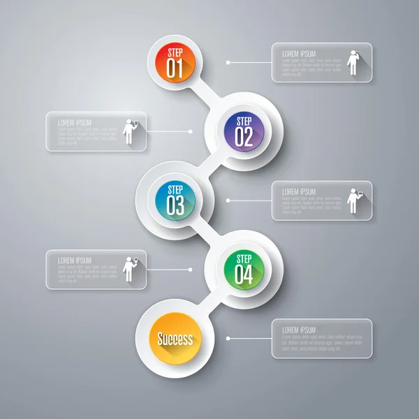 Plantilla de diseño infográfico — Vector de stock