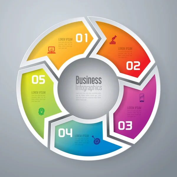 Plantilla de diseño infográfico — Vector de stock