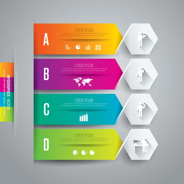 Plantilla de diseño infográfico — Vector de stock