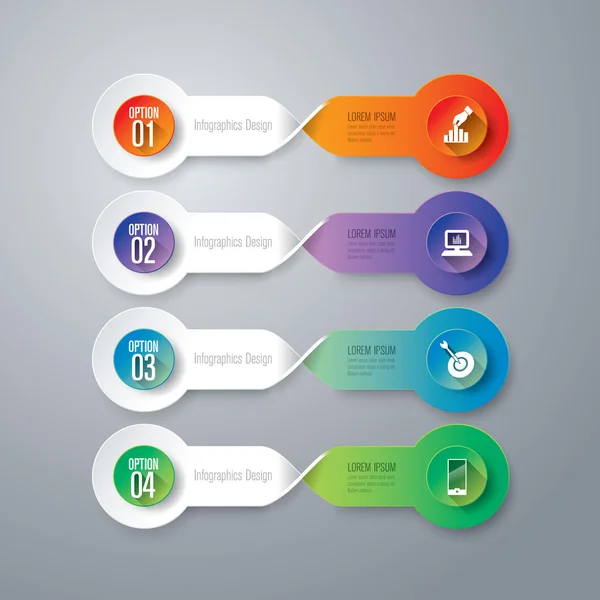 Plantilla de diseño infográfico — Vector de stock