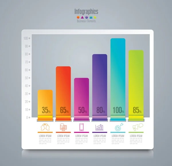 Design-Vorlage für Infografiken — Stockvektor