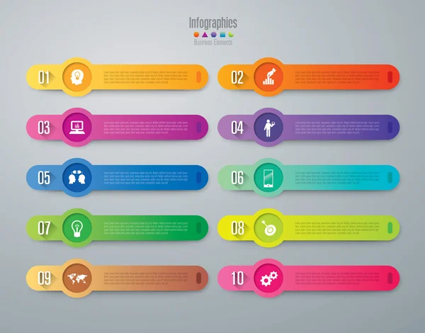 Design-Vorlage für Infografiken — Stockvektor