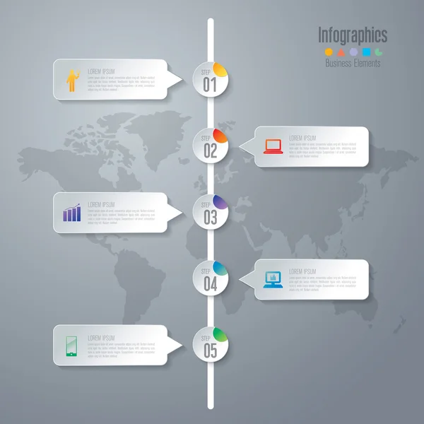 Design-Vorlage für Infografiken — Stockvektor