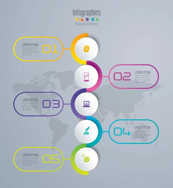 Infographics design template — Stock Vector