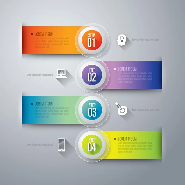 Plantilla de diseño infográfico — Vector de stock