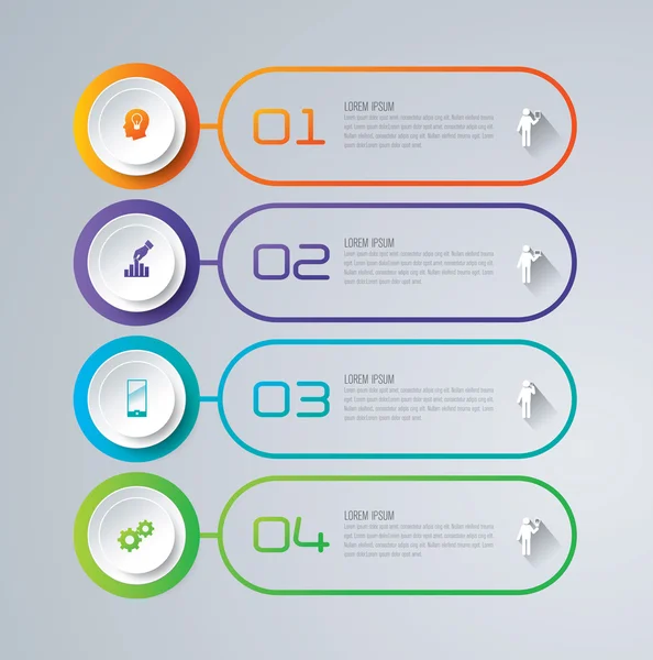 Plantilla de diseño infográfico — Vector de stock