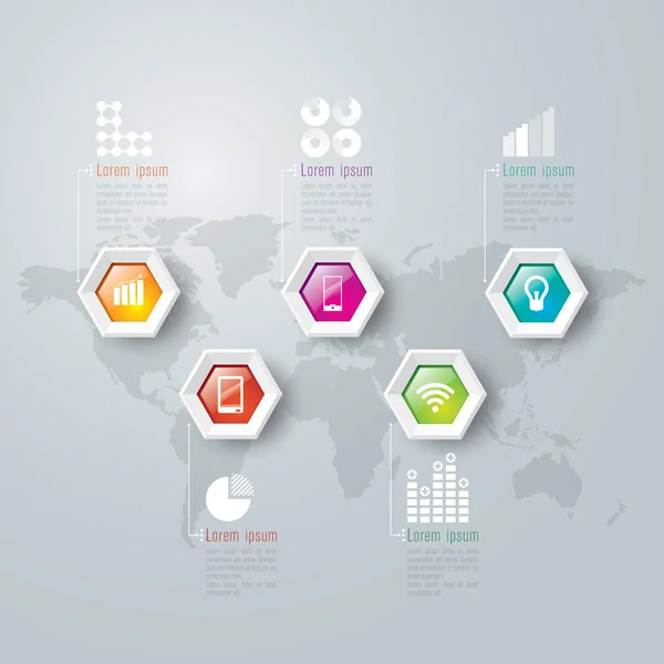 Design-Vorlage für Infografiken — Stockvektor