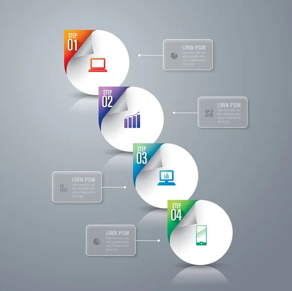 Design-Vorlage für Infografiken — Stockvektor