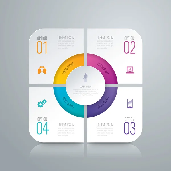 Infographics design template — Stock Vector