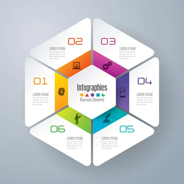 Modèle de conception d'infographie — Image vectorielle