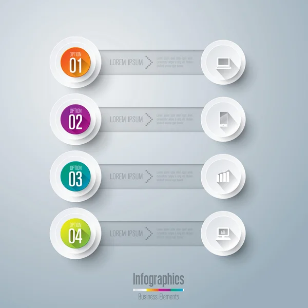 Modelo de design de infográficos — Vetor de Stock