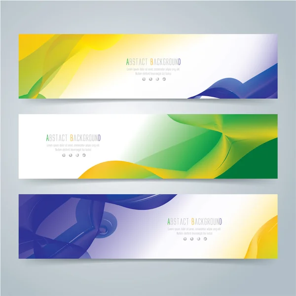 Banner design s barevný vzor — Stockový vektor