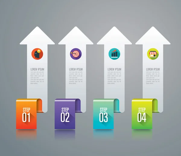 Modèle de conception d'infographie — Image vectorielle