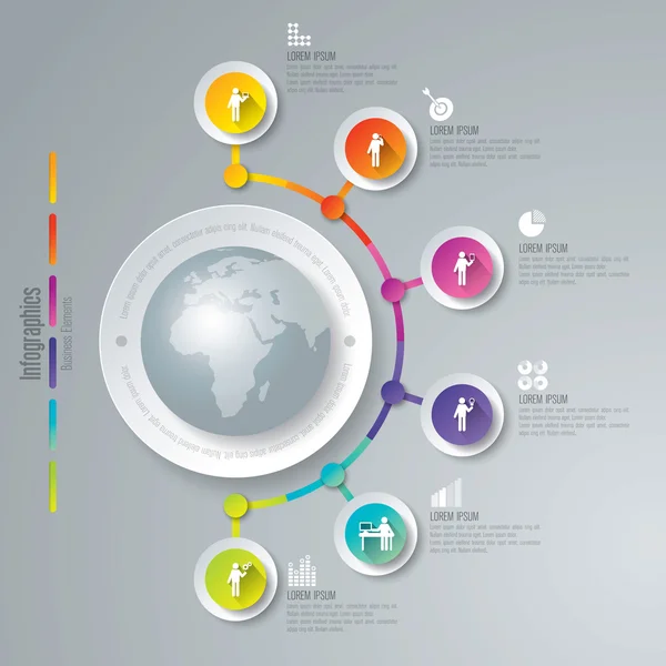 Шаблон оформлення інфографіки — стоковий вектор