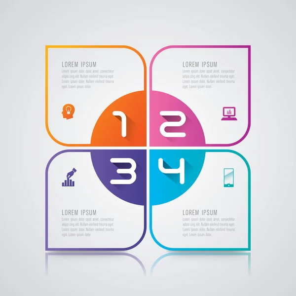 Plantilla de diseño infográfico — Vector de stock