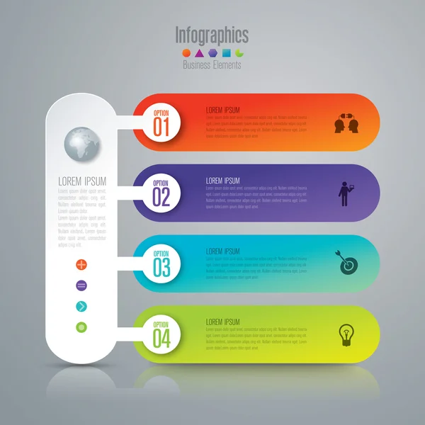 Modèle de conception d'infographie — Image vectorielle