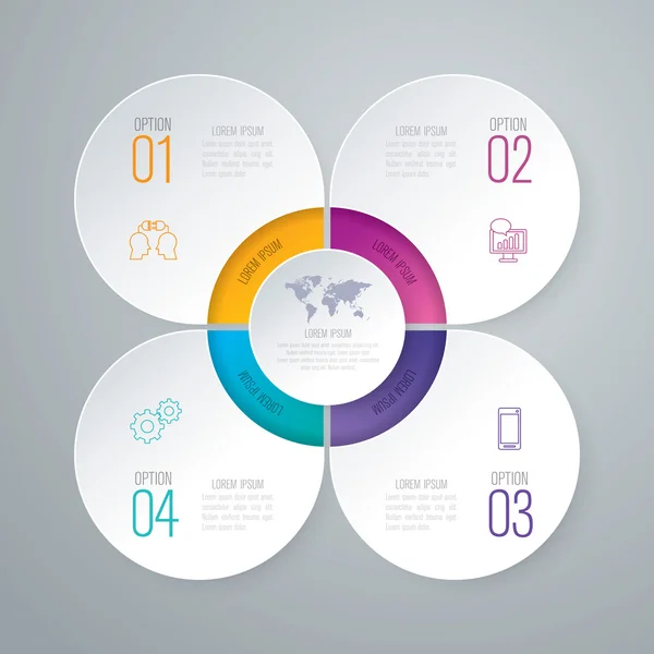 Design-Vorlage für Infografiken — Stockvektor