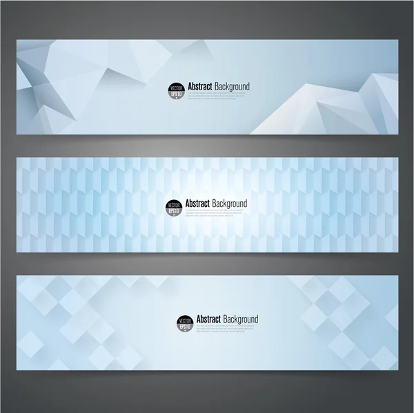 Design banner con motivo geometrico — Vettoriale Stock