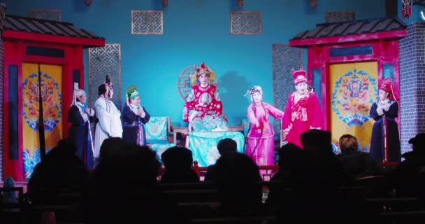 Tradicional Sichuan Opera Performance — Vídeo de Stock