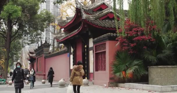 Tempio di Chengdu Daci — Video Stock