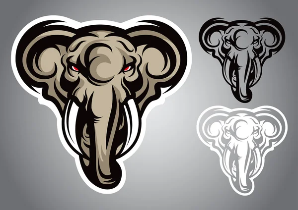 Векторная эмблема логотипа слона — стоковый вектор