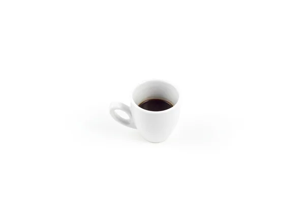 Xícara de café e café moído — Fotografia de Stock