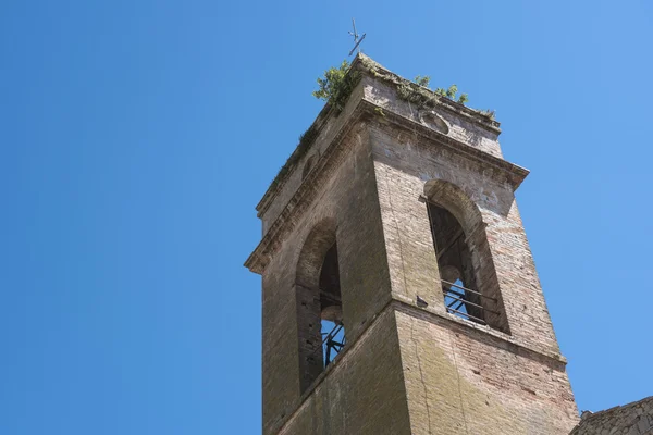 Middeleeuwse klokkentoren, Farnetta Terni Umbria Italië — Stockfoto