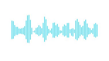 ses dalgası müzik eşitleyici ikon vektör çizimi