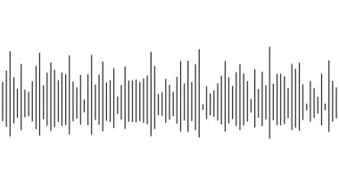 ses dalgası ikonu tasarım şablonu çizimi