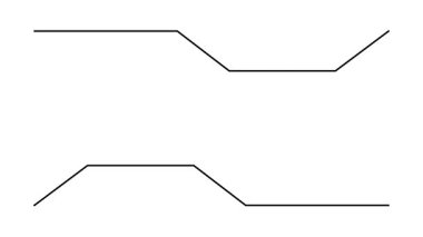 İki molekülün vektör simgesi.