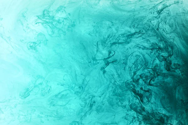 Abstract Blauw Groene Oceaan Verf Waterachtergrond Werveling Van Spatten Golven — Stockfoto