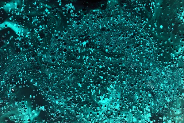 Abstrakt Blå Grönt Hav Måla Vatten Bakgrund Virvlar Stänk Och — Stockfoto