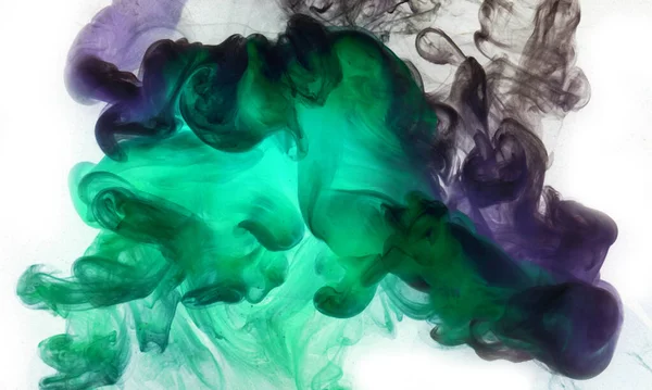 鮮やかな色 抽象的な明るい煙の背景 水に塗料のスプラッシュ 動きのカラフルな雲 コンセプトフック 香水の背景 ダンス壁紙 — ストック写真