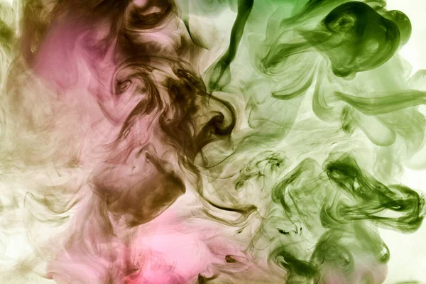 Colores Vibrantes Fondo Humo Brillante Abstracto Salpicadura Pintura Agua Nube —  Fotos de Stock