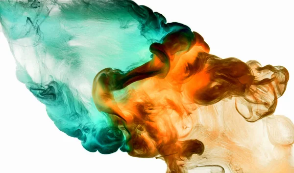 Colores Vibrantes Fondo Humo Brillante Abstracto Salpicadura Pintura Agua Nube — Foto de Stock