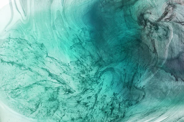 Abstraktes Blaugrünes Meer Farbe Wasserhintergrund Wirbel Von Spritzern Und Wellen — Stockfoto